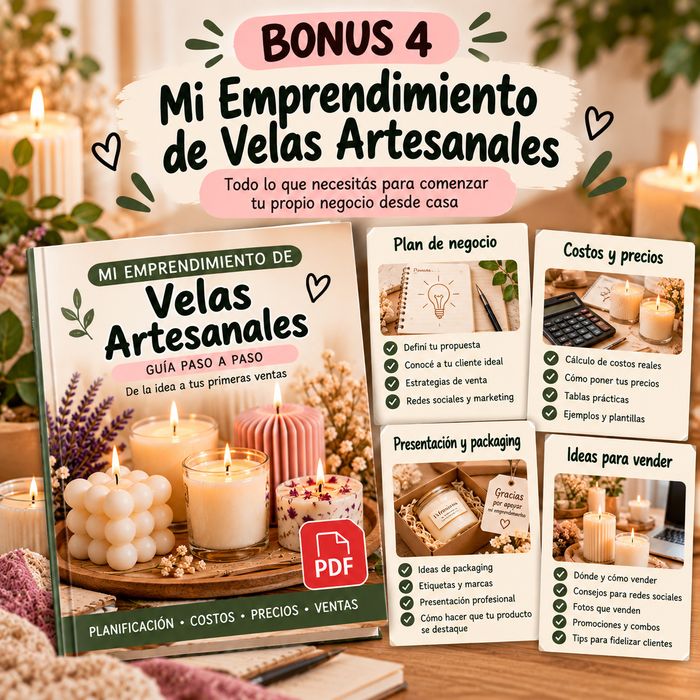 Bonus 4: Mi Emprendimiento de Velas Artesanales